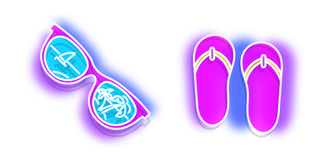 Neon Sunglasses and Flip-Flops