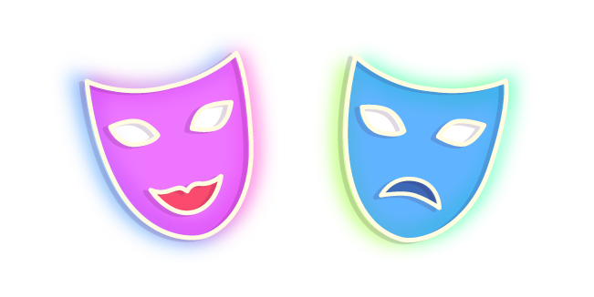 Neon Theatre Masks