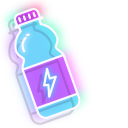 Neon Water Bottle and Dumbbell pointer