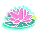 Neon Water Lilies cursor