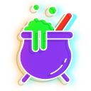 Neon Witch's Hat and Brew cursor