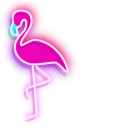 Palm Tree and Flamingo Neon cursor
