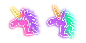 Pink and Purple Unicorn Neon