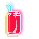 Red Hot Dog and Cola Neon cursor