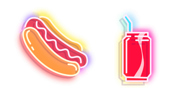 Red Hot Dog and Cola Neon