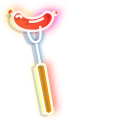 Red Hot Sausage and Grill Neon pointer
