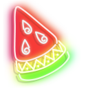 Red with Green Watermelon Neon pointer