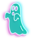Turquoise Ghost Neon cursor