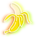 Yellow Banana Neon cursor