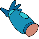 OK K.O.! Let's Be Heroes Blue Power pointer