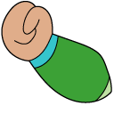 OK K.O.! Let's Be Heroes Green Guts pointer