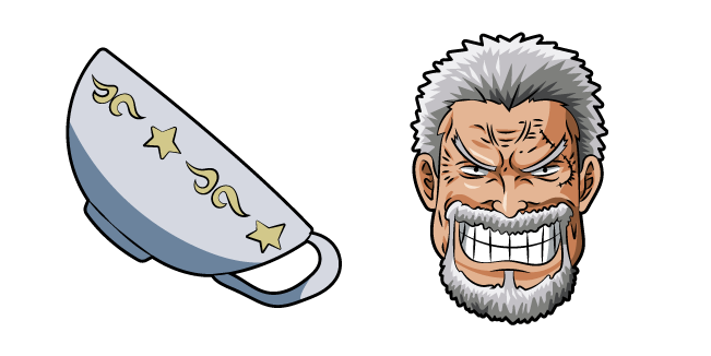 One Piece Monkey D. Garp and Cup