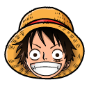 One Piece Monkey D Luffy and Straw Hat Pirates Flag cursor