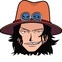 One Piece Portgas D. Ace and Knife cursor