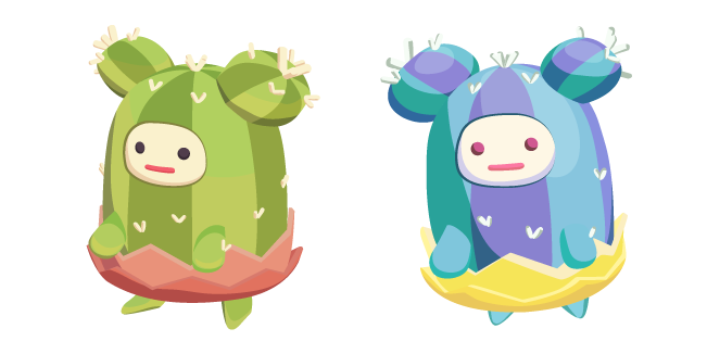 Ooblets Bristlebud and Gleamy Bristlebud