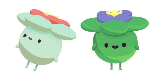 Ooblets Petula and Gleamy Petula