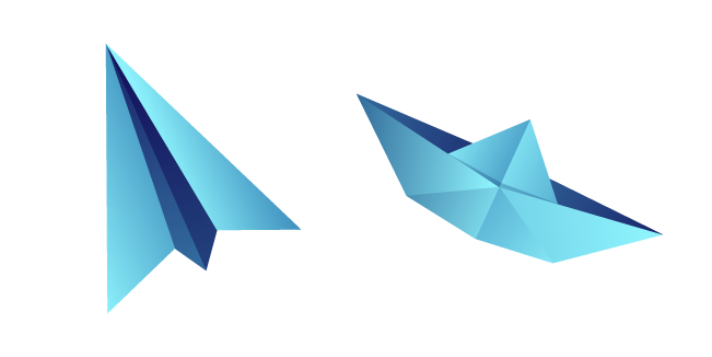 Origami Airplane and Boat