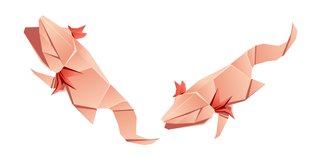 Origami Axolotl