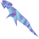 Origami Blue and Green Lizards pointer