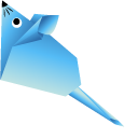 Origami Blue and Pink Mice pointer