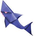 Origami Blue and Pink Sharks pointer