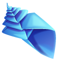 Origami Blue and Purple Shells pointer