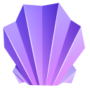 Origami Blue and Purple Shells cursor