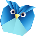 Origami Blue Owl pointer