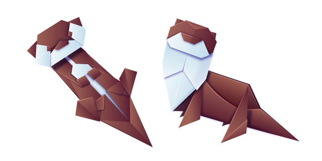 Origami Brown Otter