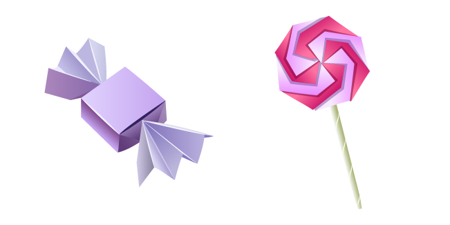 Origami Candy and Lollipop