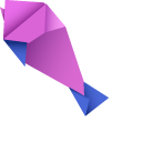 Origami Cat and Fish pointer