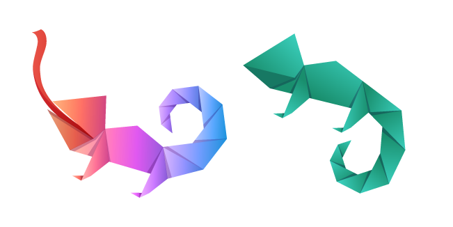 Origami Chameleon
