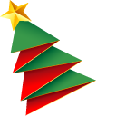 Origami Christmas Tree and Santa Claus pointer