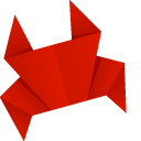 Origami Crab and Starfish cursor