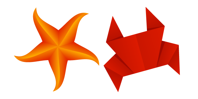 Origami Crab and Starfish