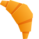 Origami Croissant and Coffee Beans pointer