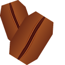 Origami Croissant and Coffee Beans cursor