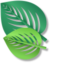 Origami Cut Out Colorful Leaves pointer