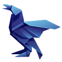 Origami Dark Blue Crow pointer