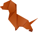 Origami Dog and Bone cursor