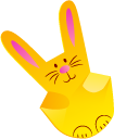 Origami Easter Bunny pointer