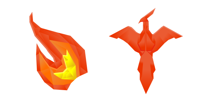 Origami Fire and Firebird