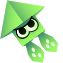 Origami Green and Blue Splatoon Squids pointer