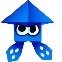 Origami Green and Blue Splatoon Squids cursor