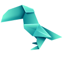 Origami Green Pelican and Toucan cursor