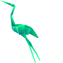 Origami Green Stork pointer