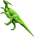 Origami Hadrosaurus pointer