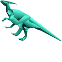 Origami Hadrosaurus cursor