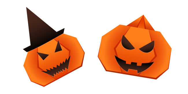 Origami Halloween Pumpkin