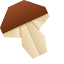 Origami Hedgehog and Mushroom pointer